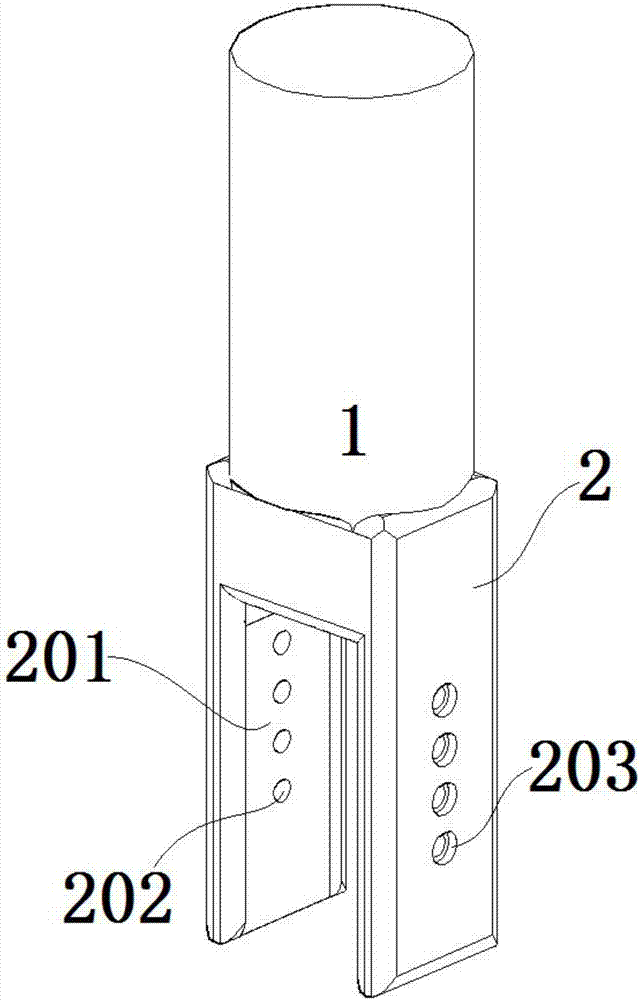 Seedling pushing rod head structure device for overflowing farmland rice transplanter