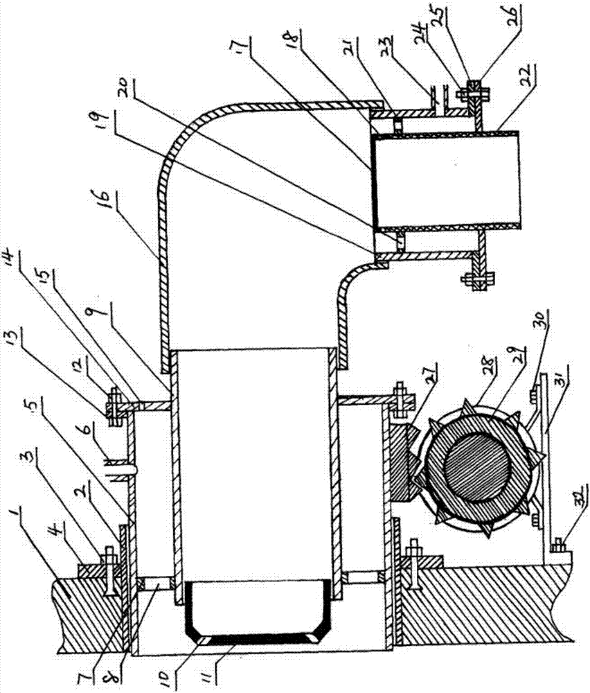 Mechanical adjusting premixing type secondary fuel gas nozzle and method