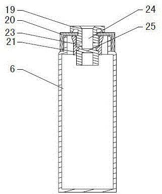 On-off valve device for gas-liquid mixing