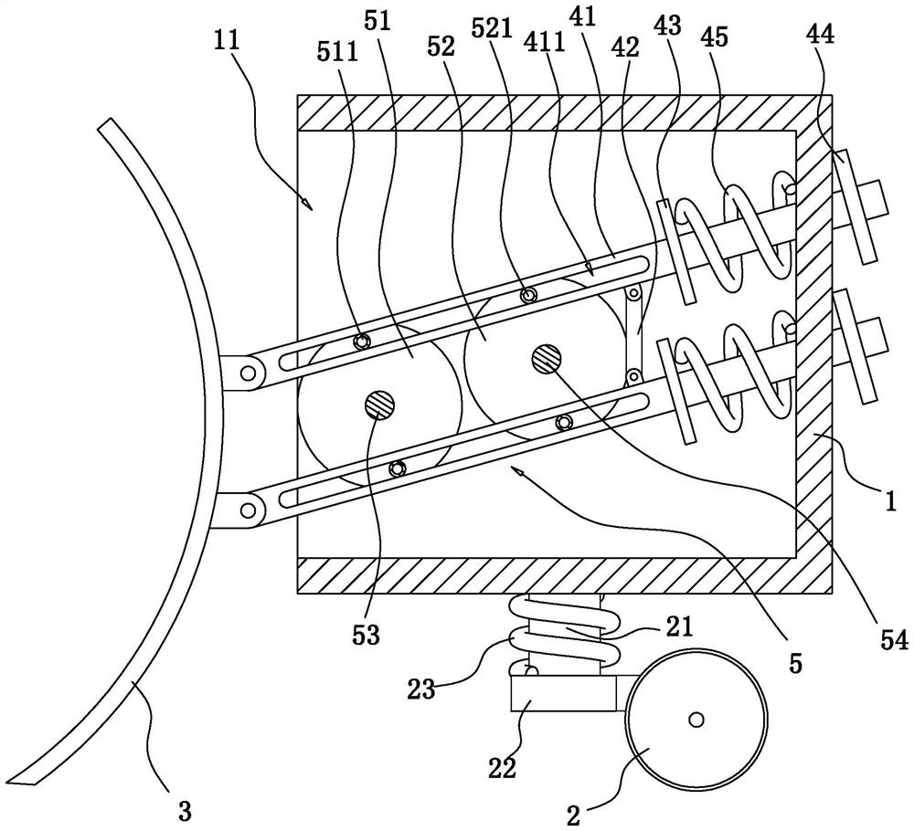 Snow removal device and snow removal vehicle using the same