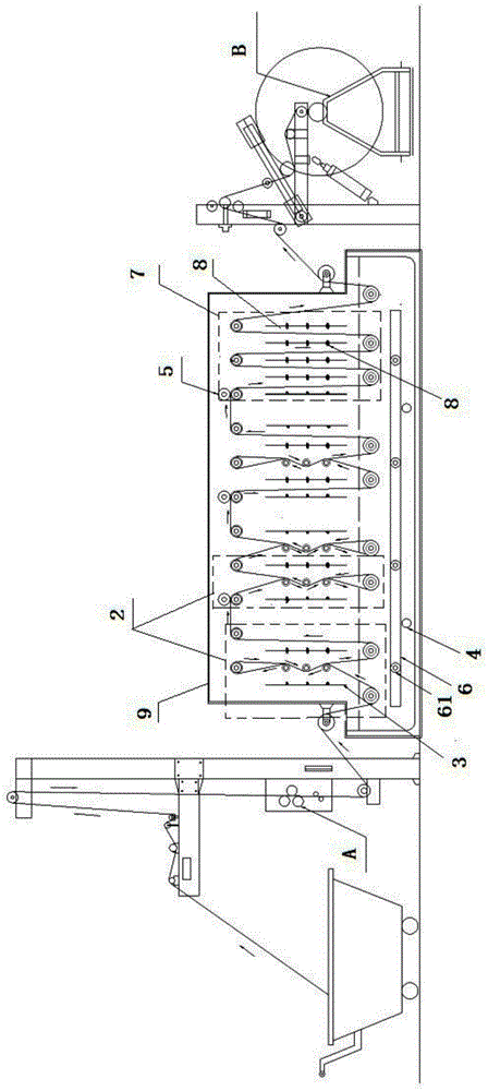 Open width sand washing machine