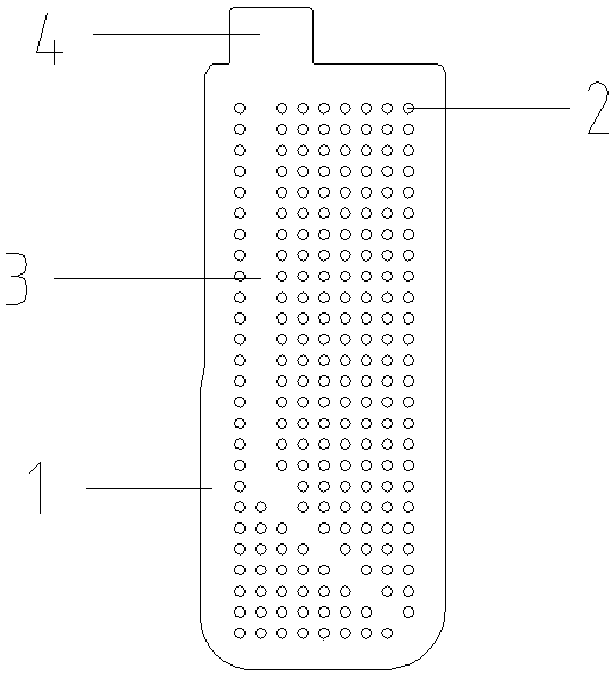 Electronic equipment stamping hardware piece and production process thereof