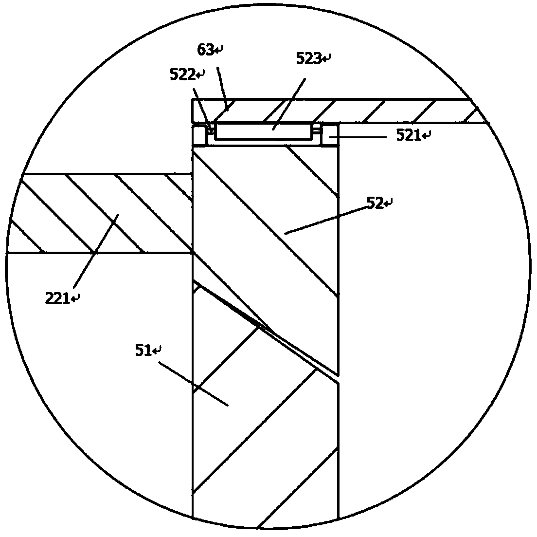 Mixing and pouring device applicable to medical and chemical materials