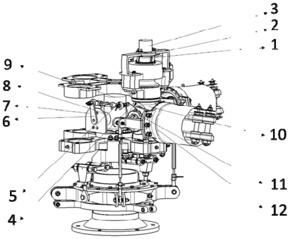 An articulated rotor blade root motion parameter measurement device and method