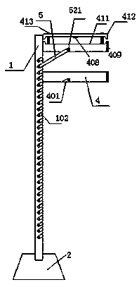 Clothesline fixing device with pressure sensor