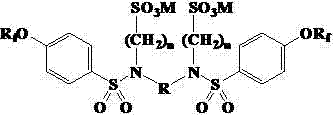 Sulfonic acid dimeric surfactant based on perfluoroolefine and preparation method thereof