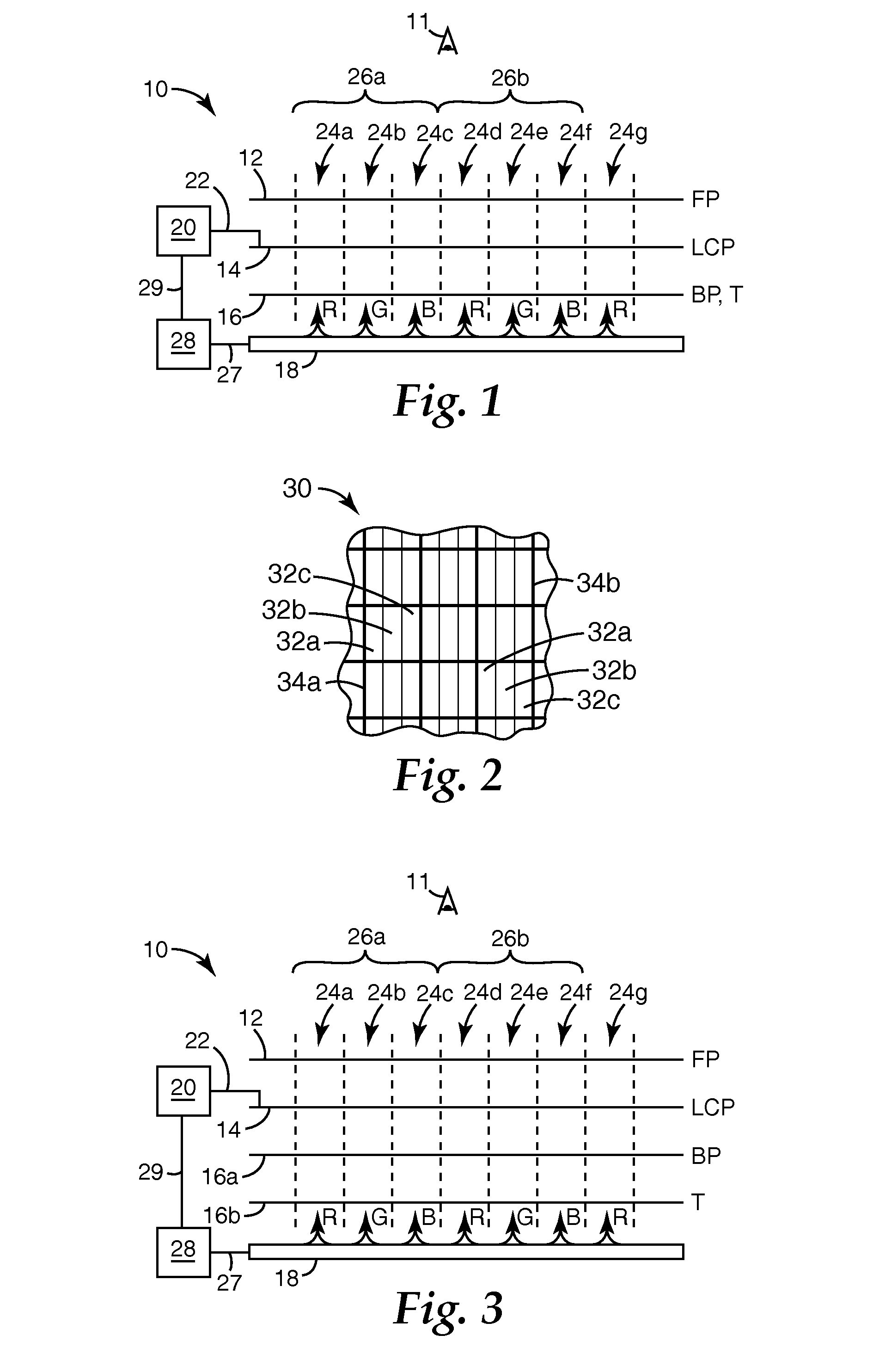 Transflective LC Display Having Backlight With Spatial Color Separation