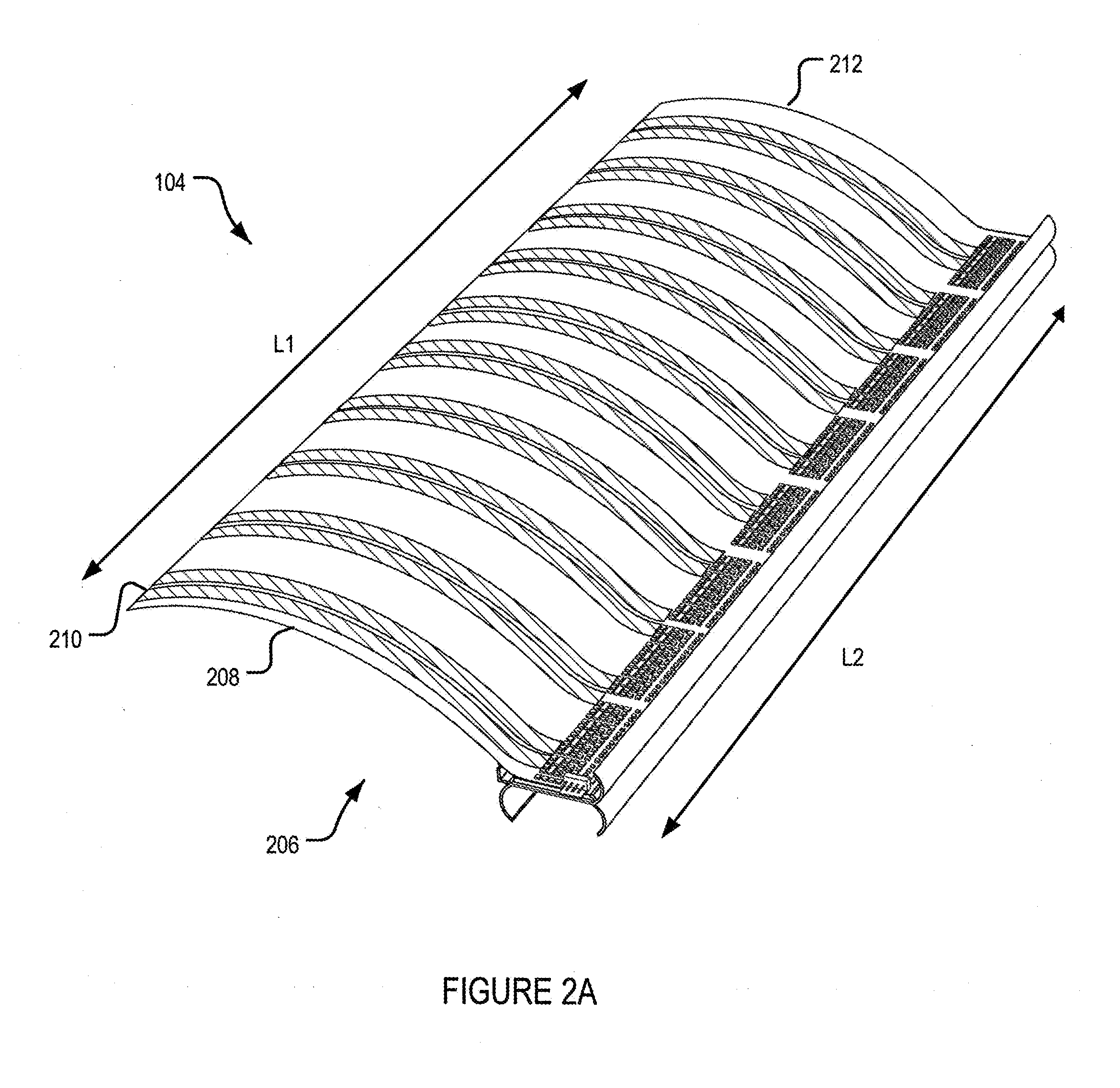 Flexible sheet sensor inserted in tube