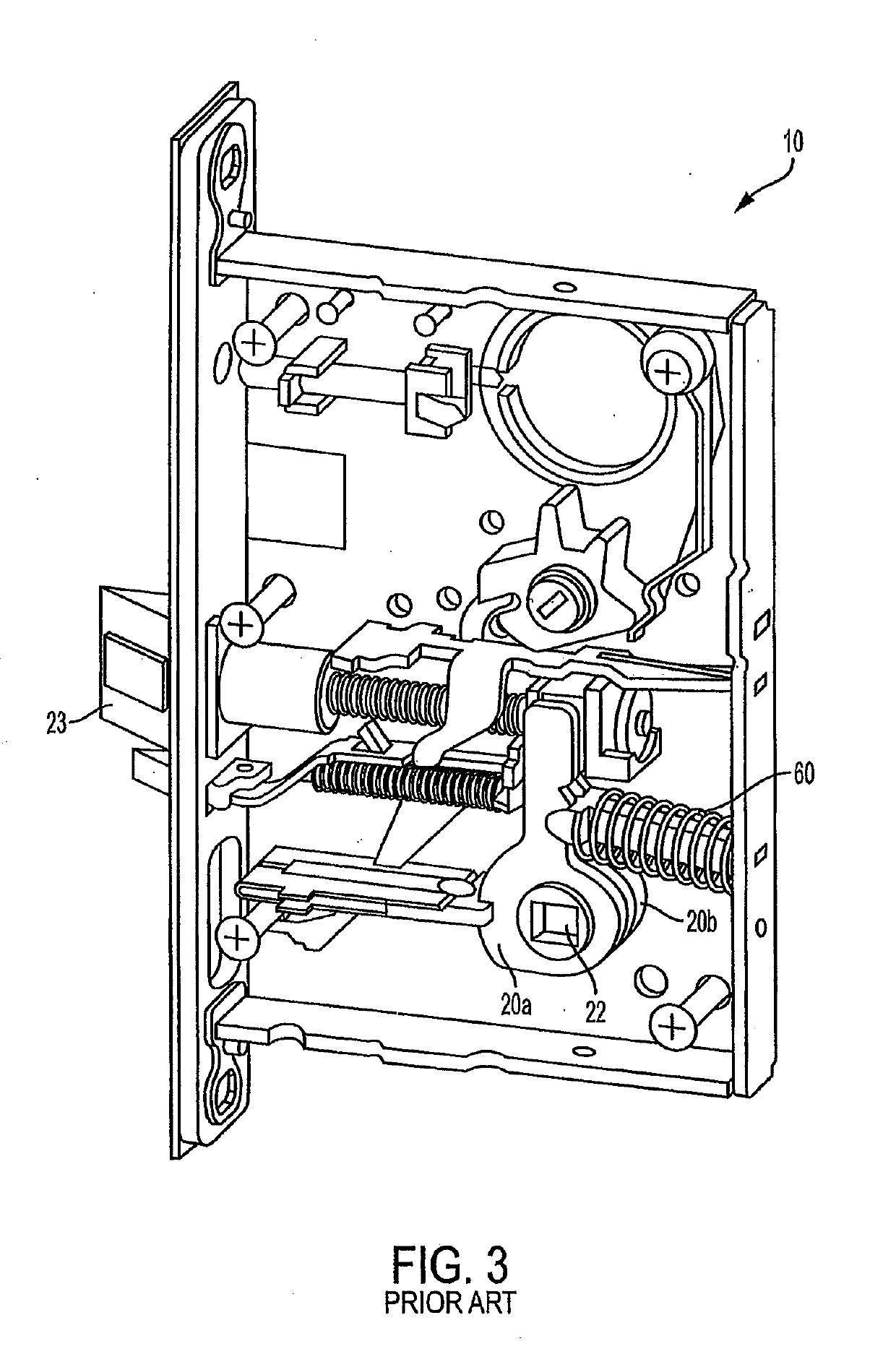 Mortise lock with multi-point latch system