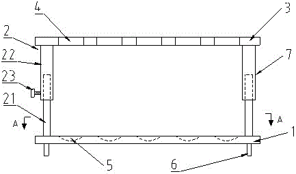 Experimental test tube rack with adjustable height