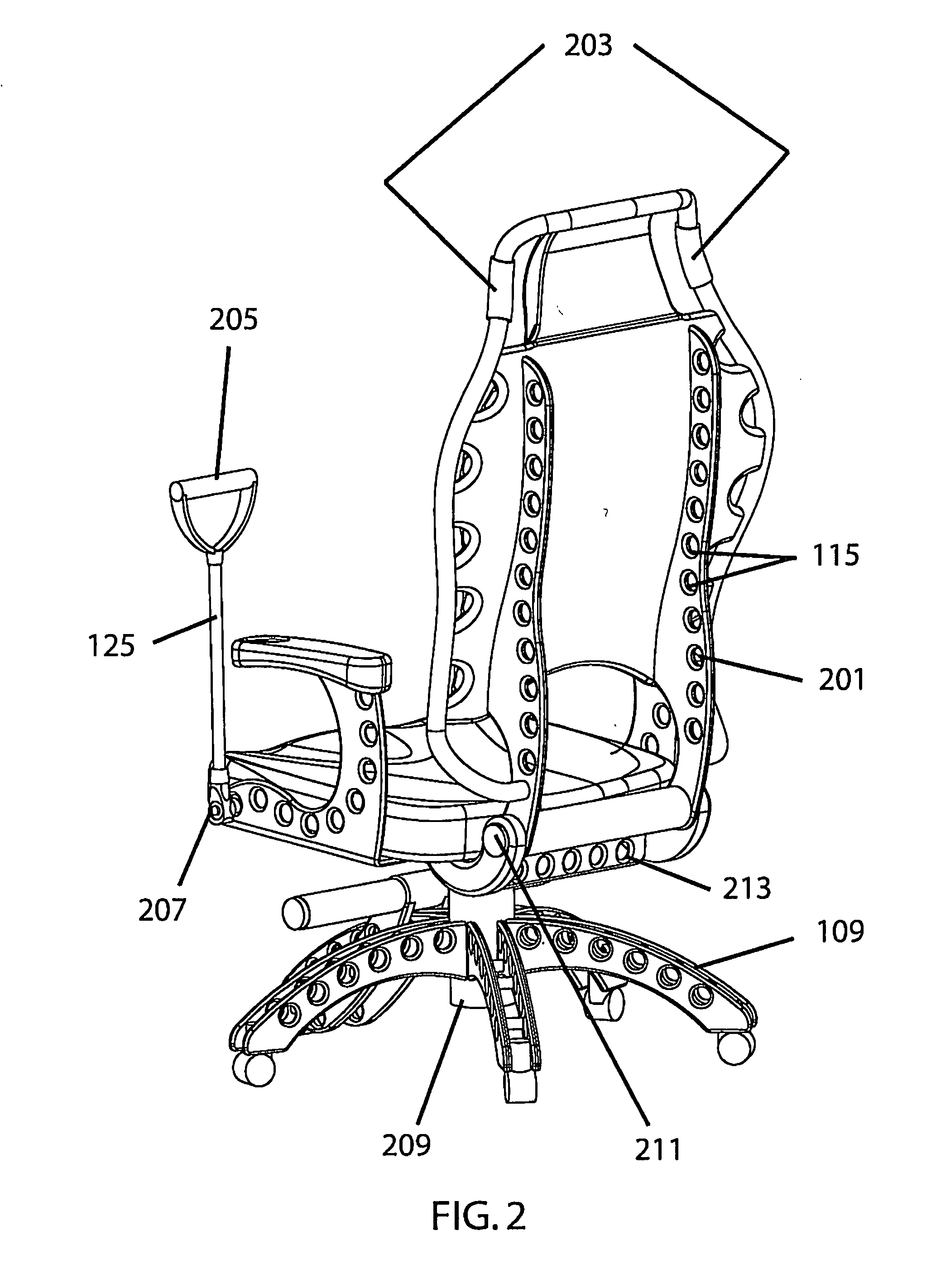Office and desk exercise chair system