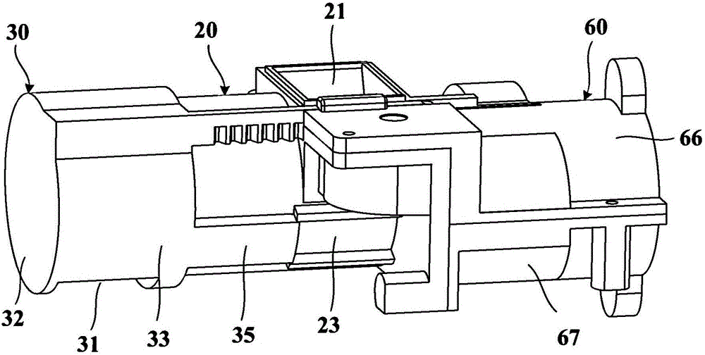 Quantitative distribution device and refrigerator provided with same