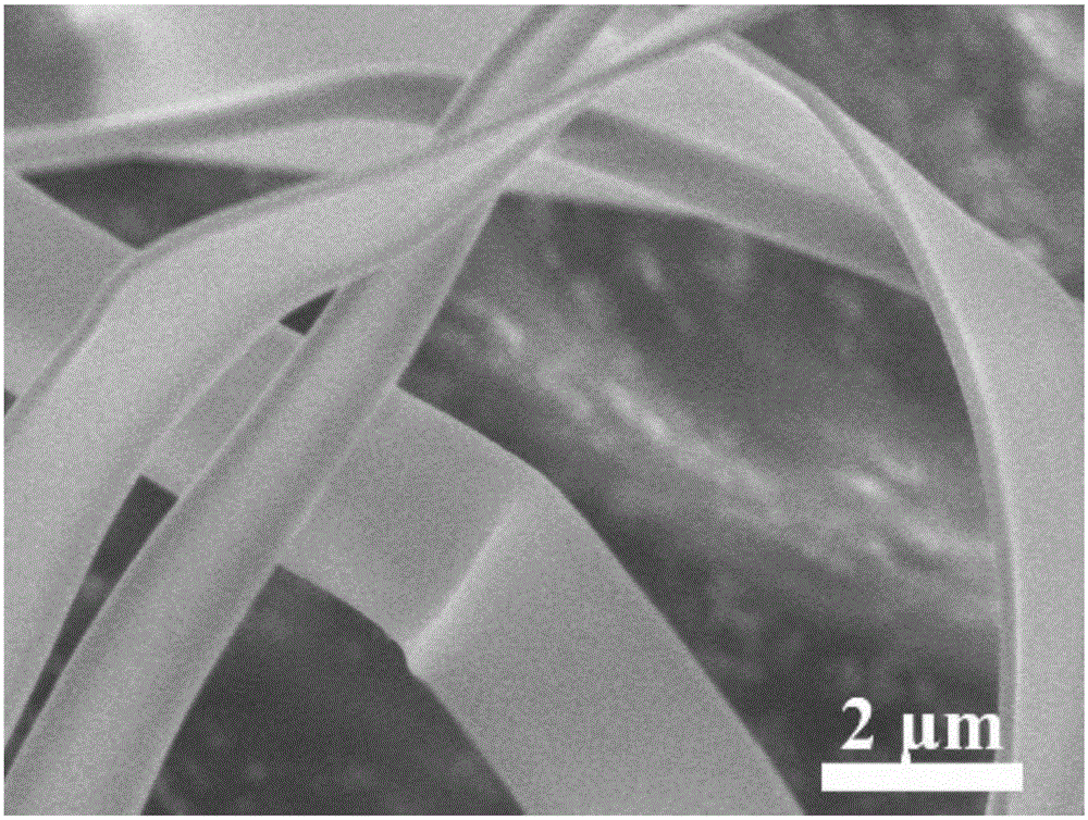 Preparation method of high purity WO&lt;3&gt; mesoporous nano-belt