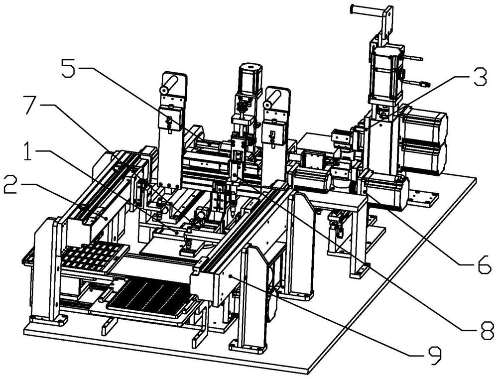 Full-automatic wire cutting and welding machine for solar panel