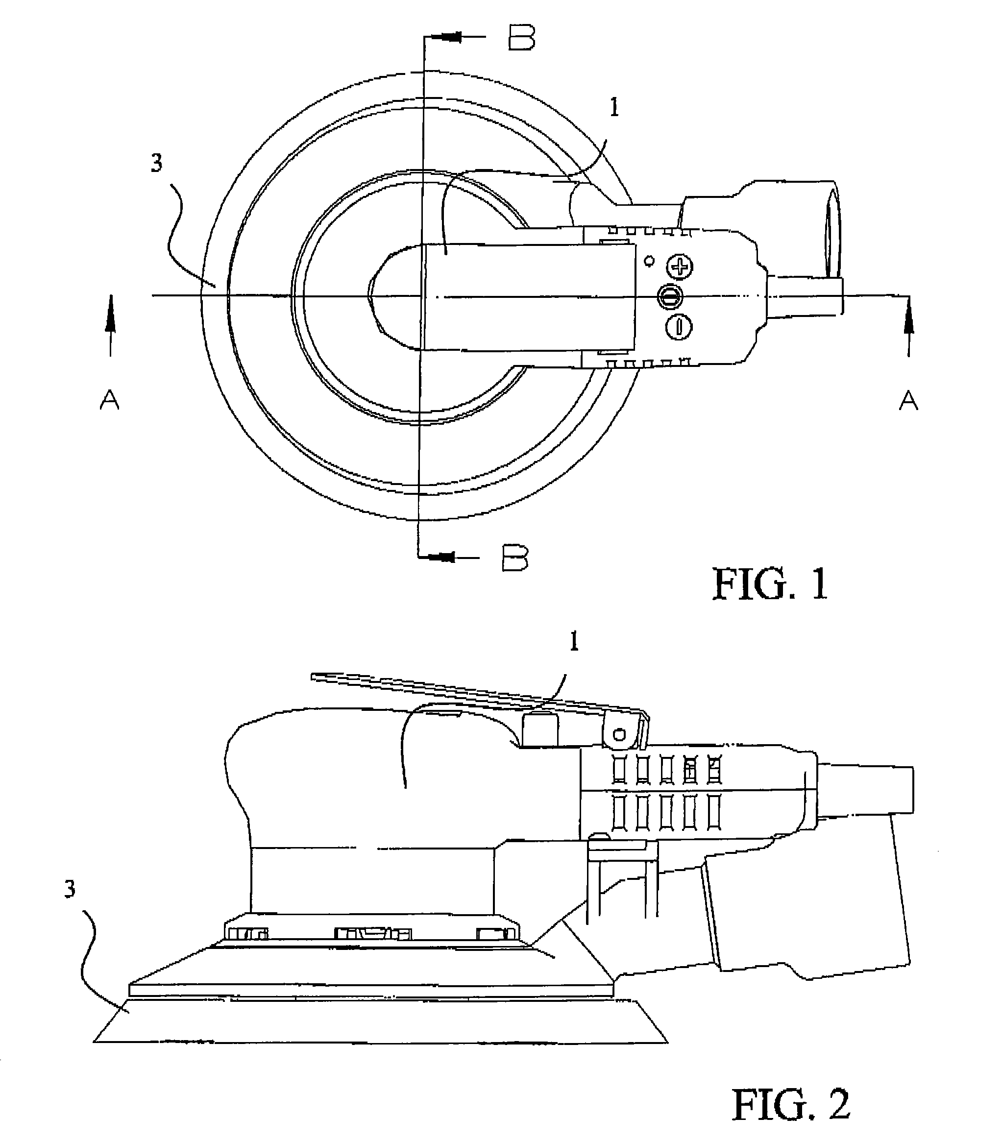 Compact electric sanding machine