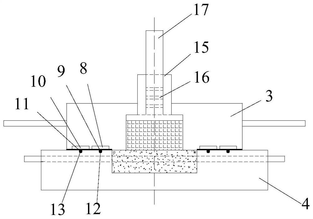 Contact surface shear seepage test device and test method considering temperature effect