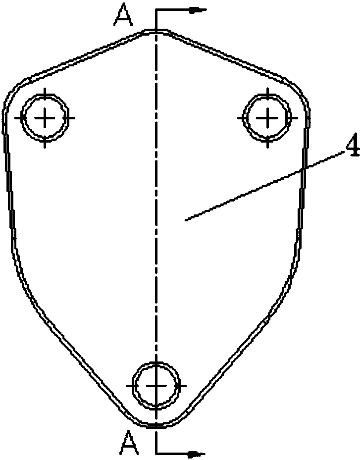 Clamp used for numerical control lathe for machining parts in irregular shapes