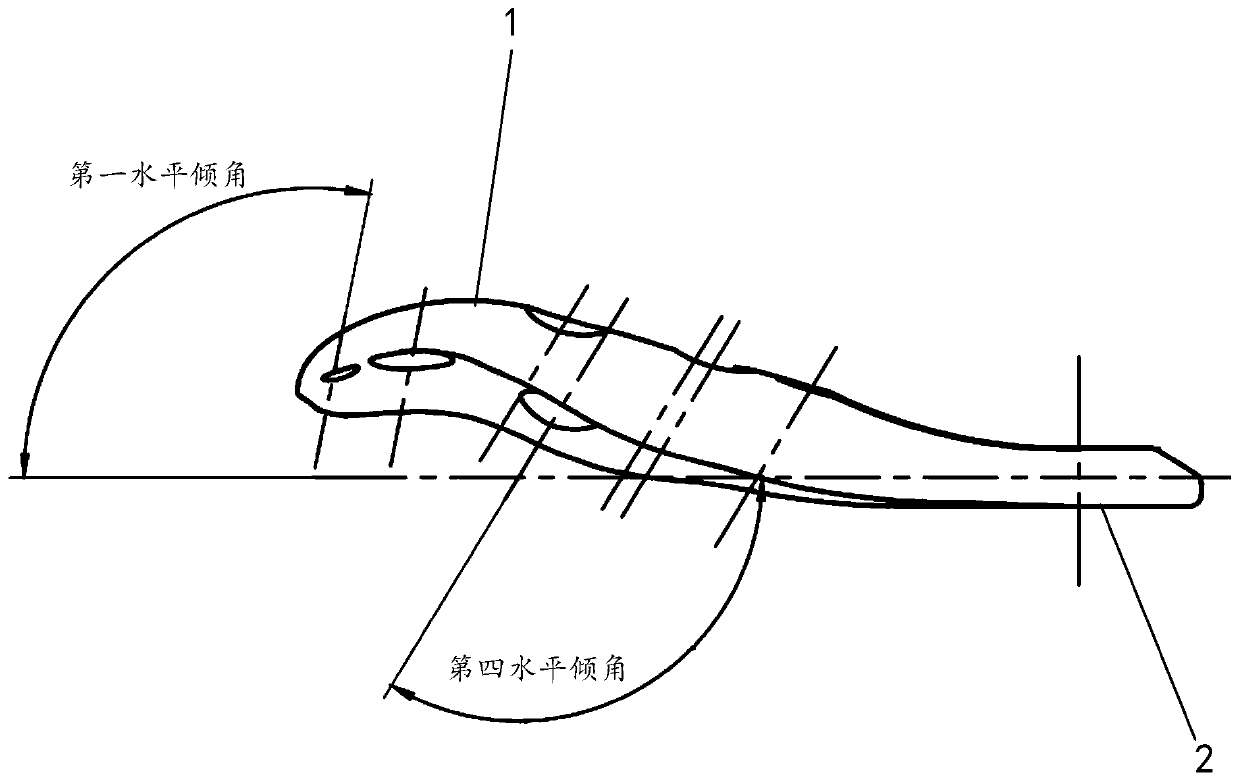 Anatomical femoral neck fracture extramedullary fixing steel plate and fixing system