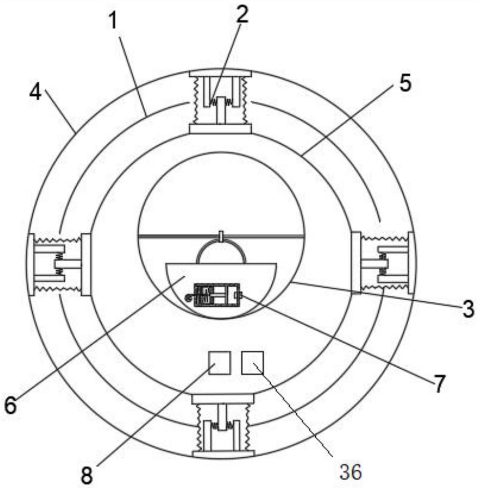 Billiard ball with friction and slight shock sensors