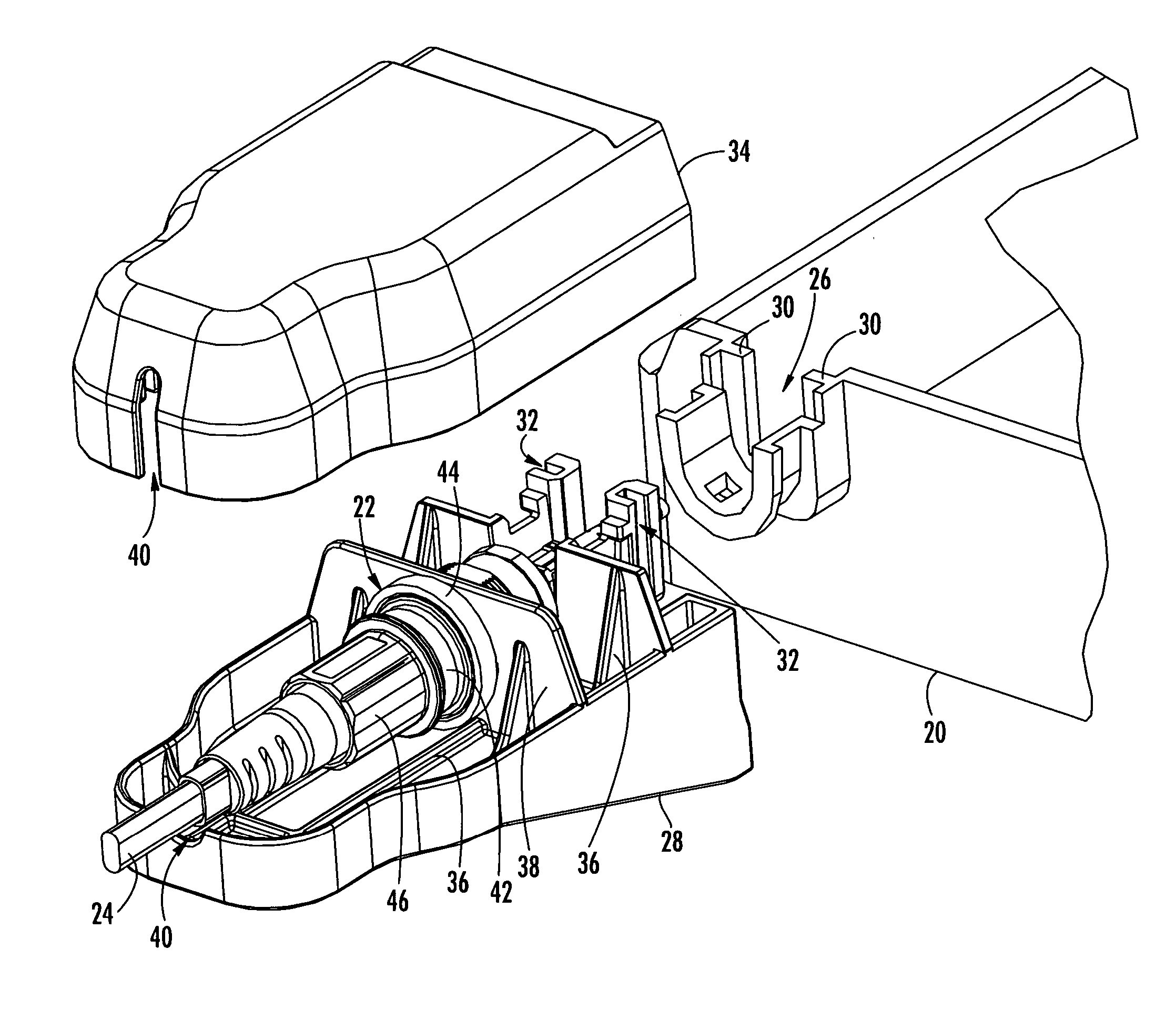 Connector port for network interface device
