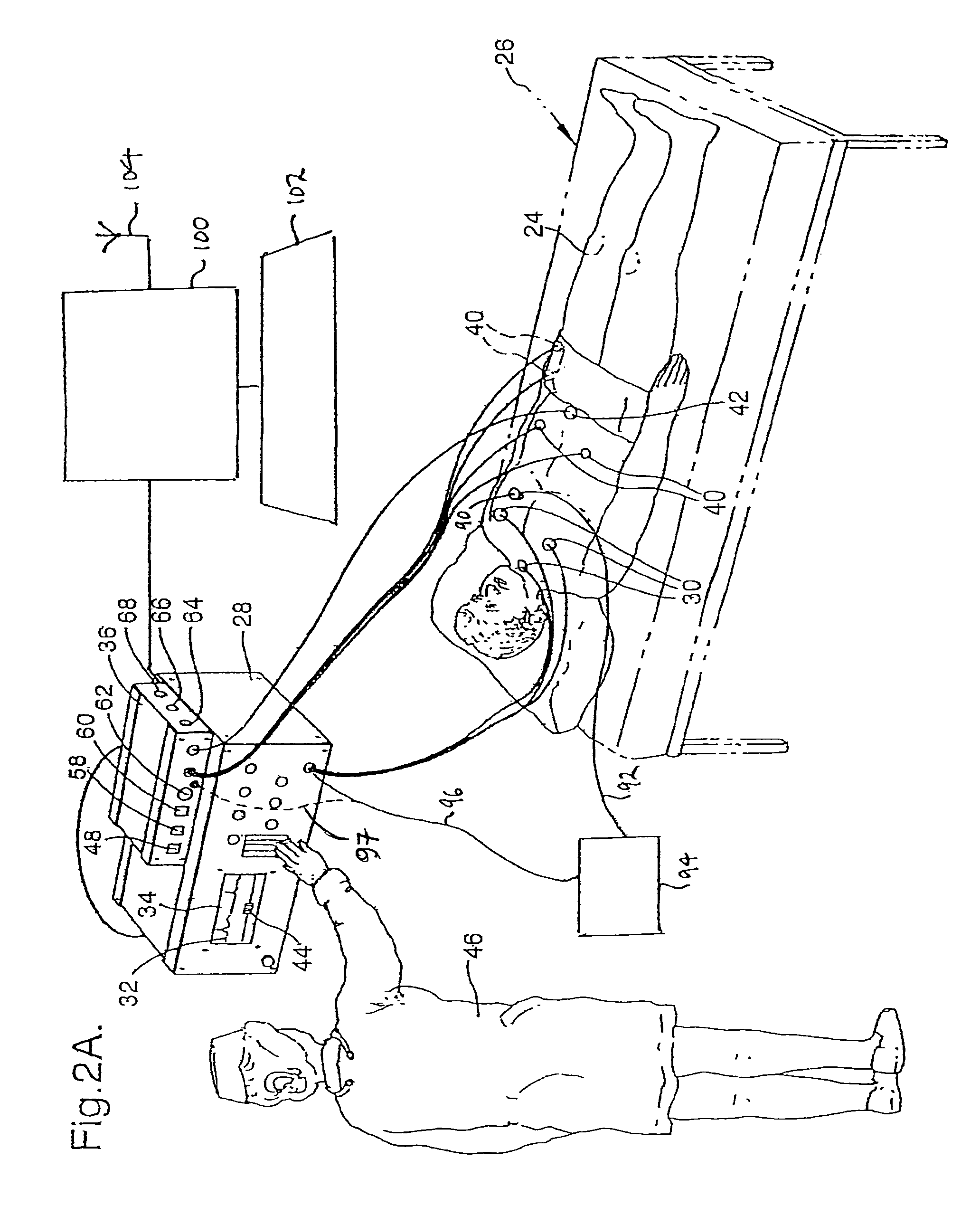 Counter pulsation electrotherapy apparatus for treating a person or a mammal