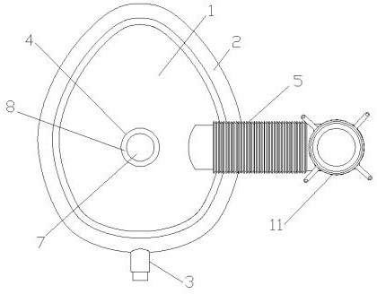 Mask capable of continuously supplying oxygen during intubation