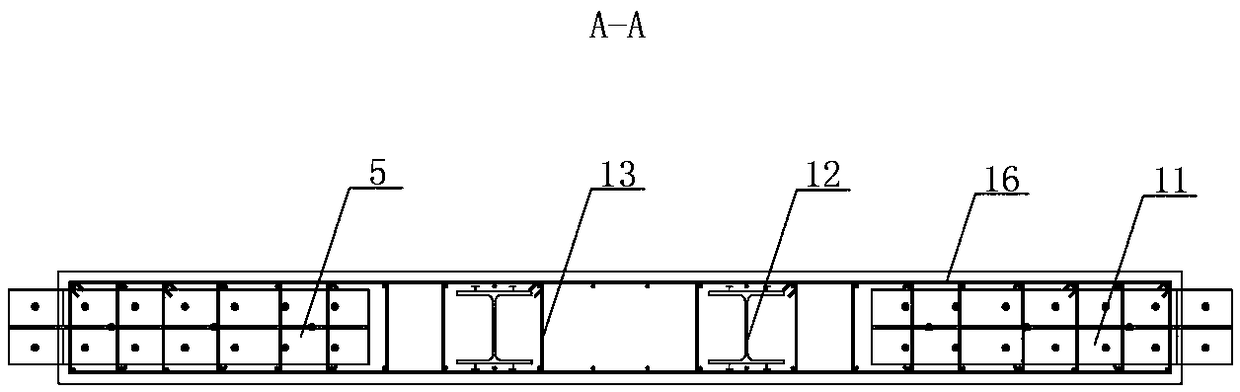 L-shaped flexible jointed limb wall with pre-embedded jointed beam section and its construction method