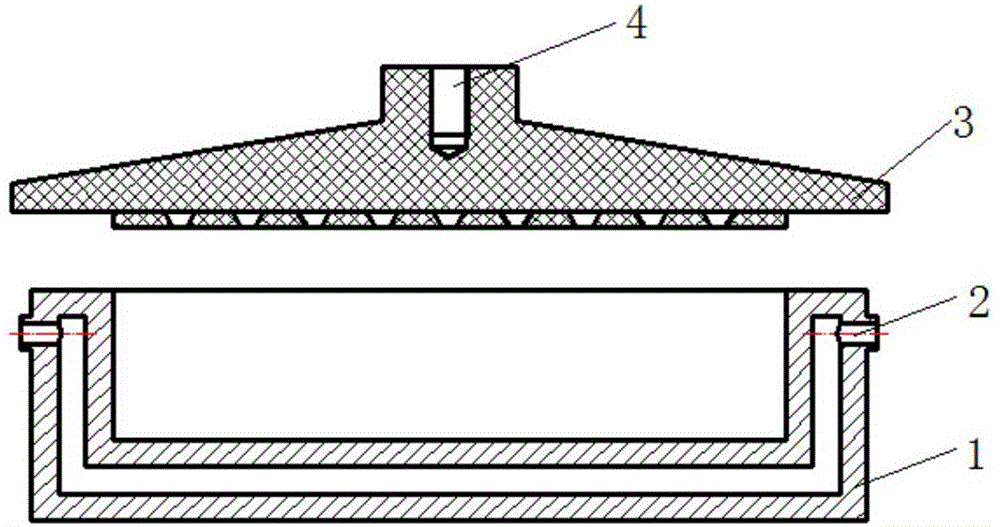 Layered frozen fixed abrasive polishing pad and preparation method thereof