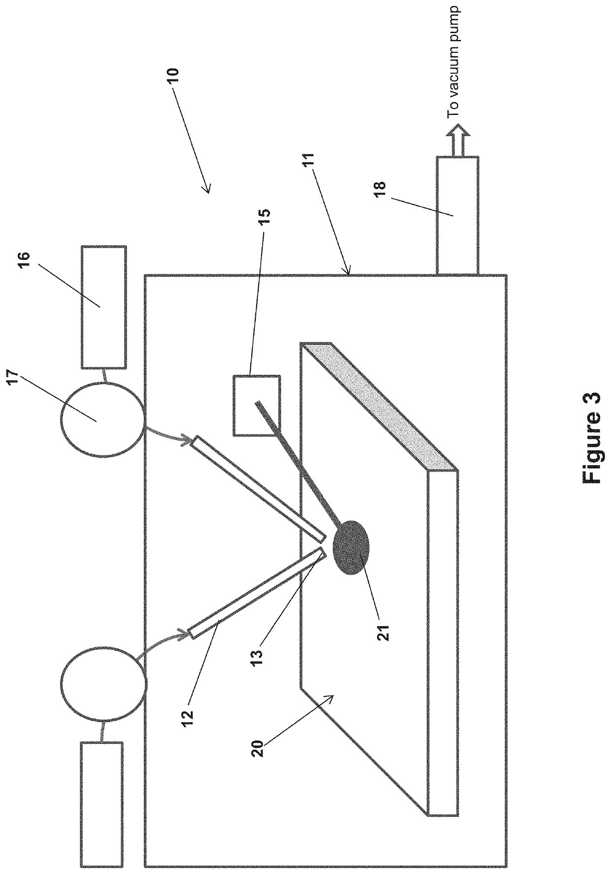 Method and system for the localized deposit of metal on a surface