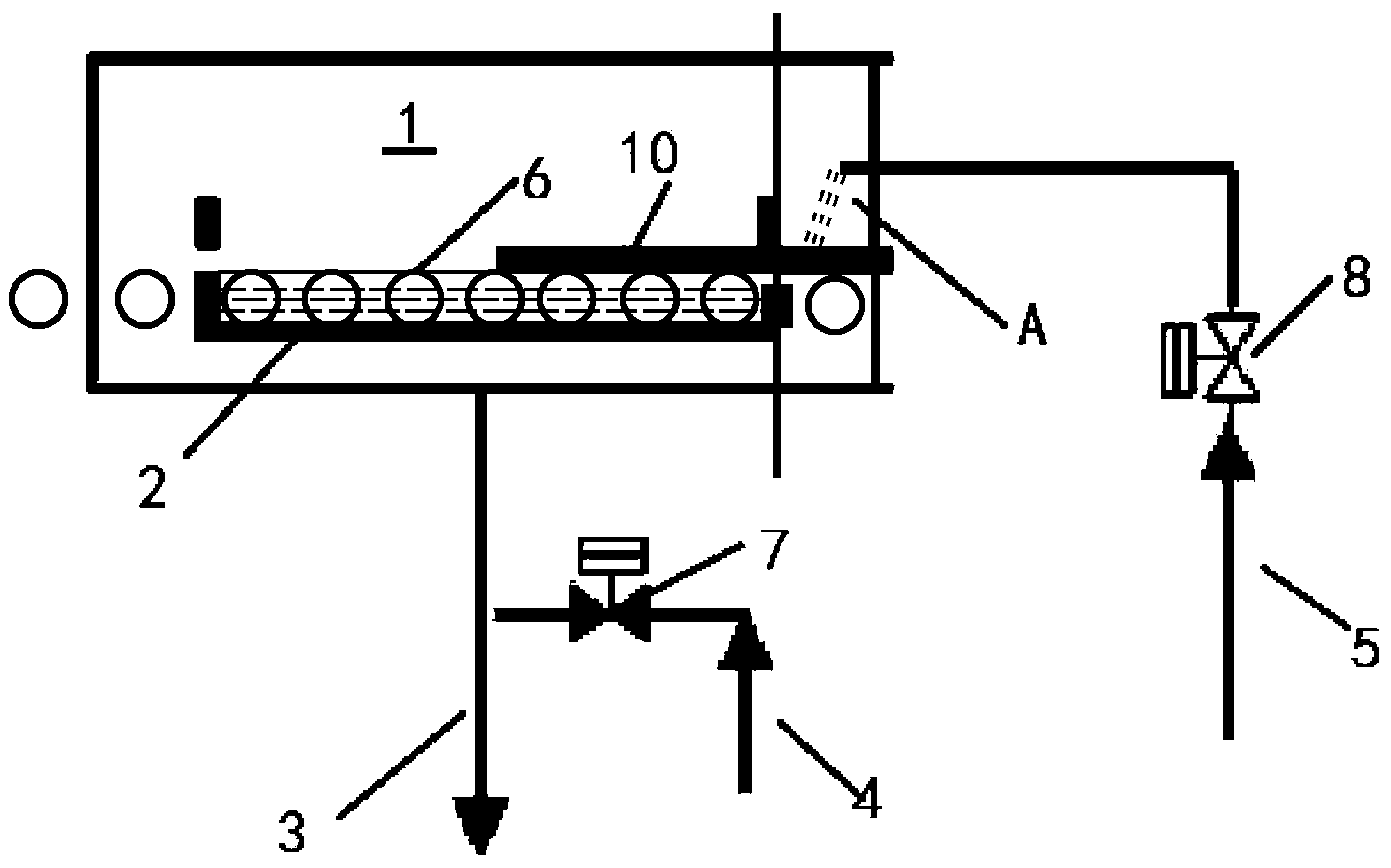 An etching machine and a method for cleaning crystals of the etching machine