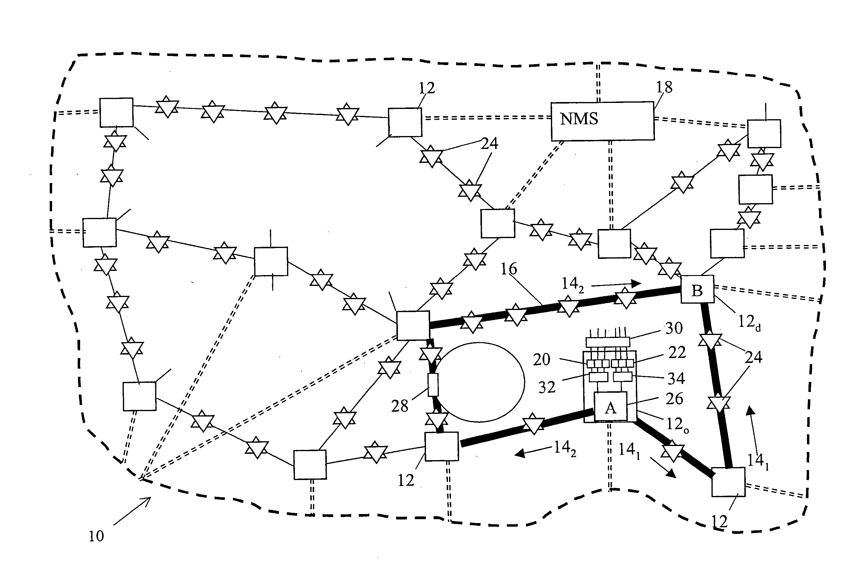 Optical communication systems including optical amplifiers an amplification methods