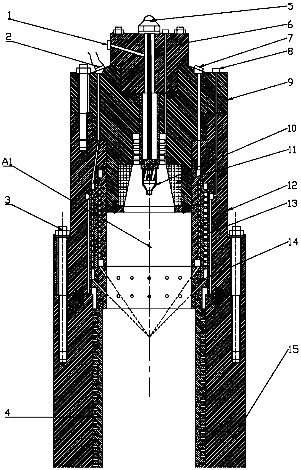 Supercritical hydrothermal combustion type downhole steam generator for heavy oil thermal recovery