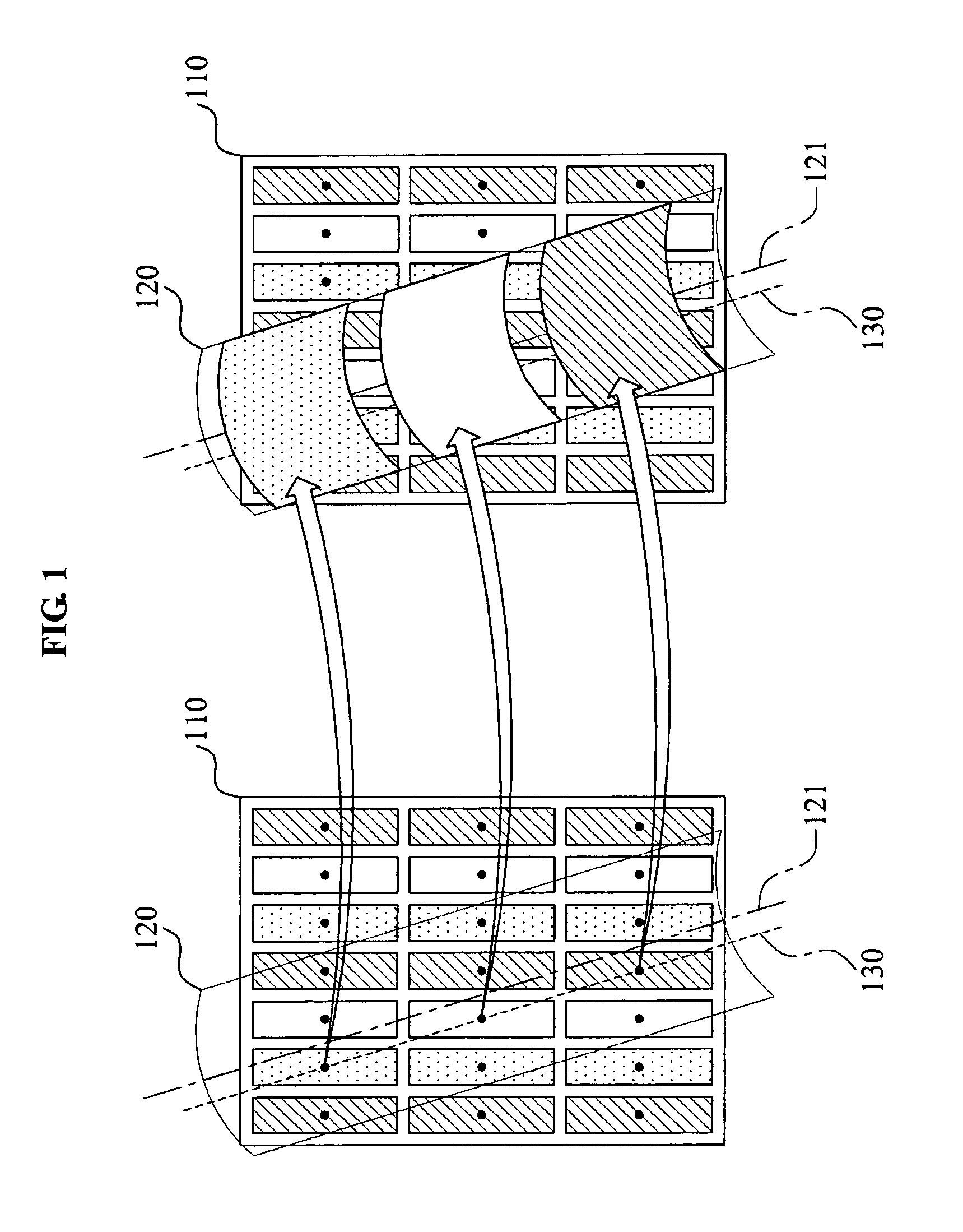 High density multi-view image display system and method with active sub-pixel rendering
