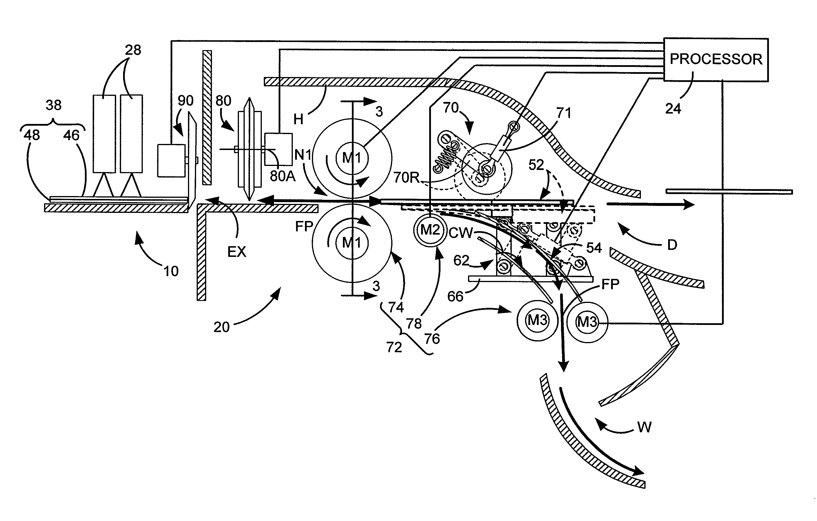 Postage Label Dispensing System Having A Peeler Plow For Dispensing Application Ready and/or Lined Postage Labels