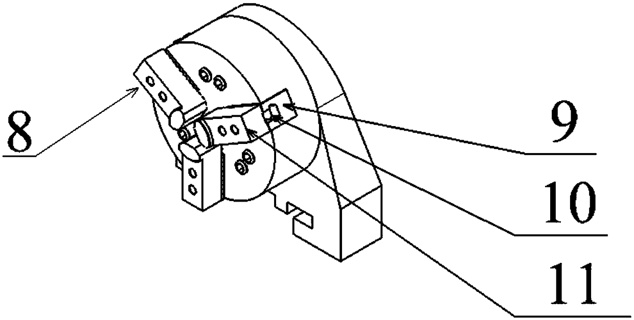 Secondary positioning table suitable for bearing workpiece machining and positioning method