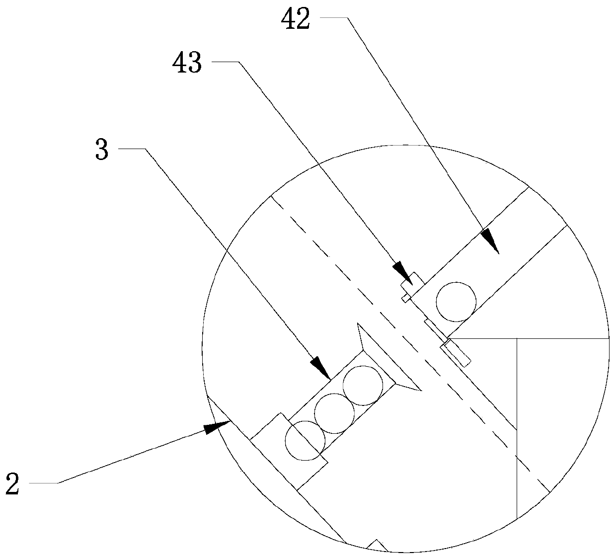 Automatic high-efficiency device for putting meatballs on sticks