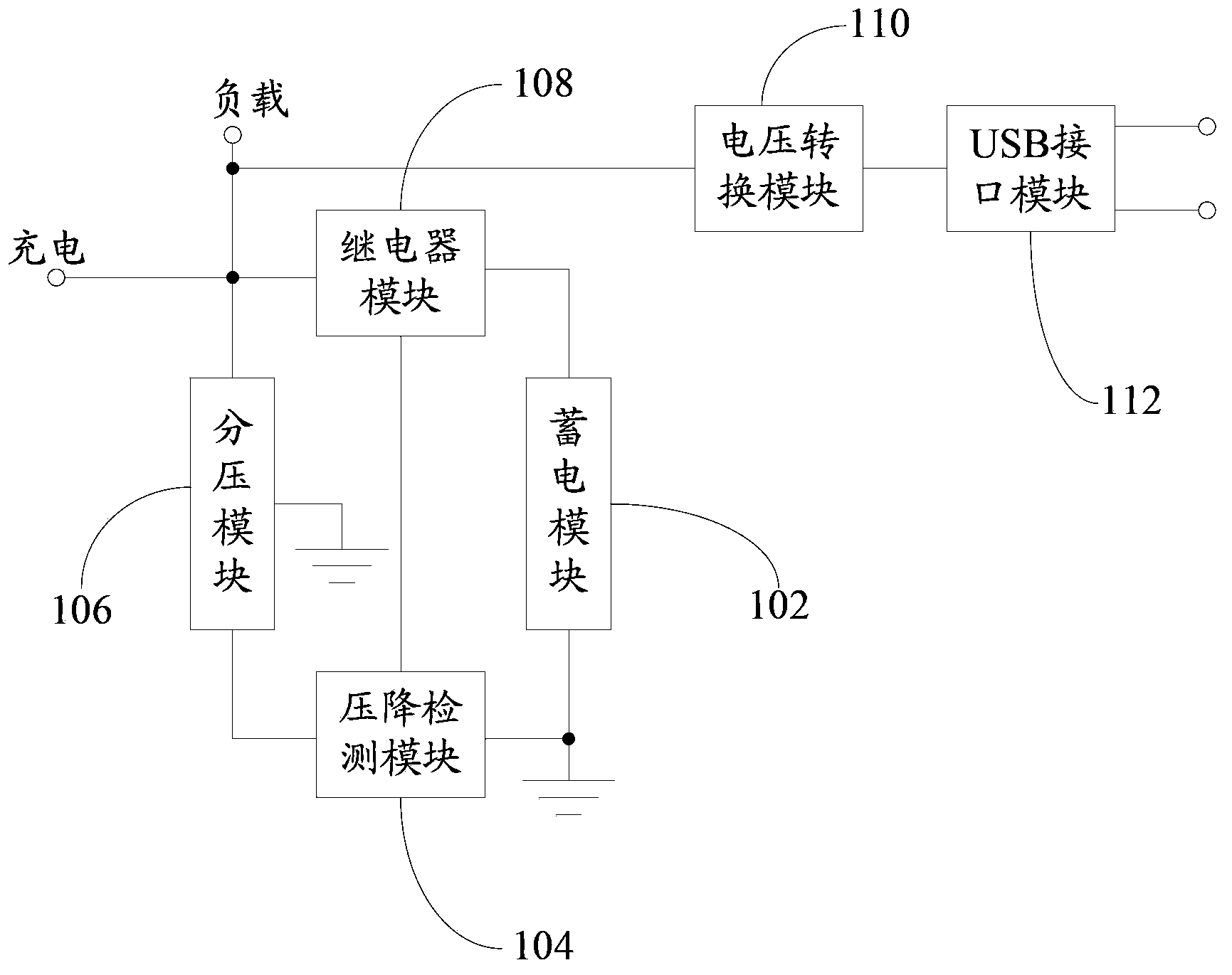 A charge-discharge circuit based on a lifting work light