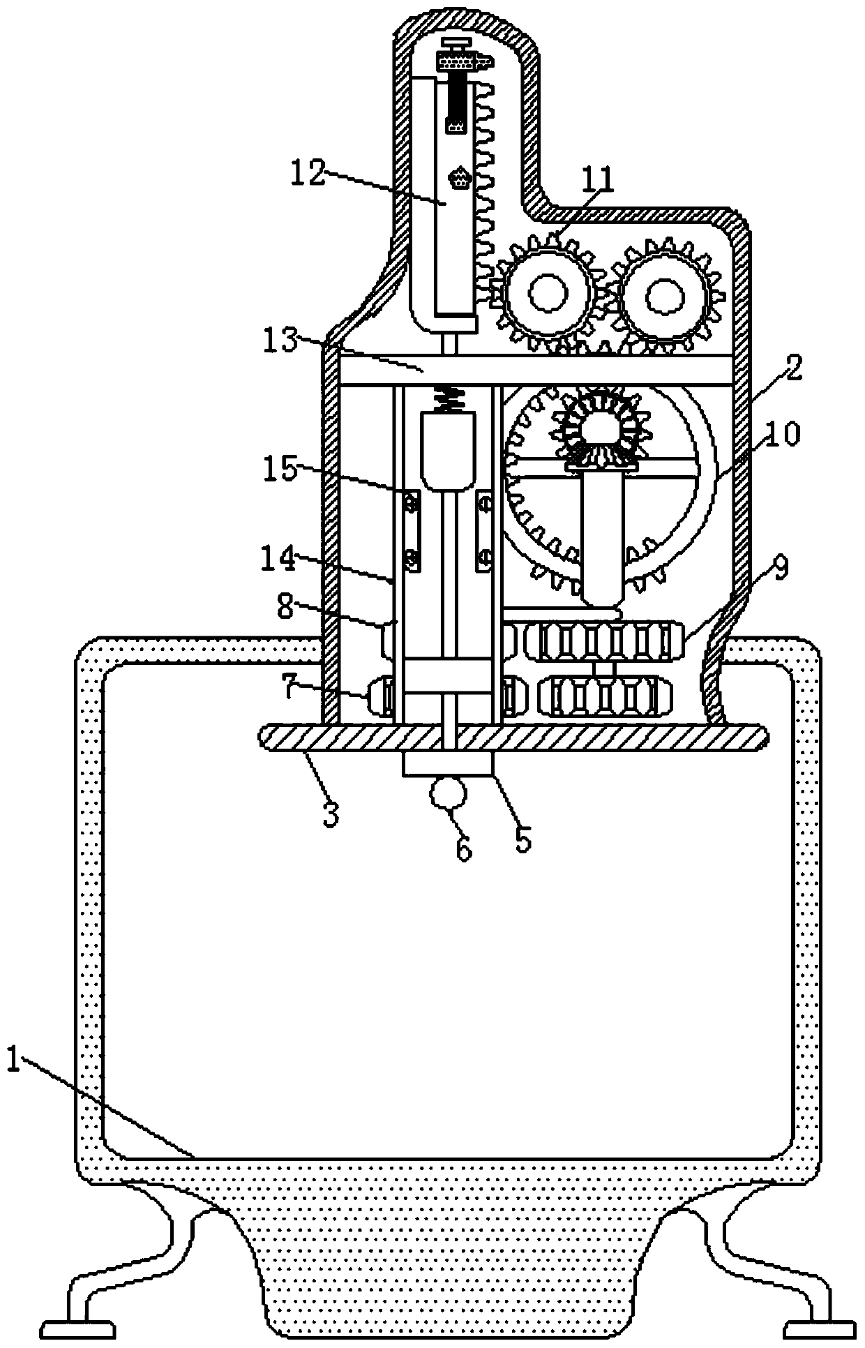 Plastic barrel bottom thickness detection equipment capable of automatically screening products and giving early warning prompt