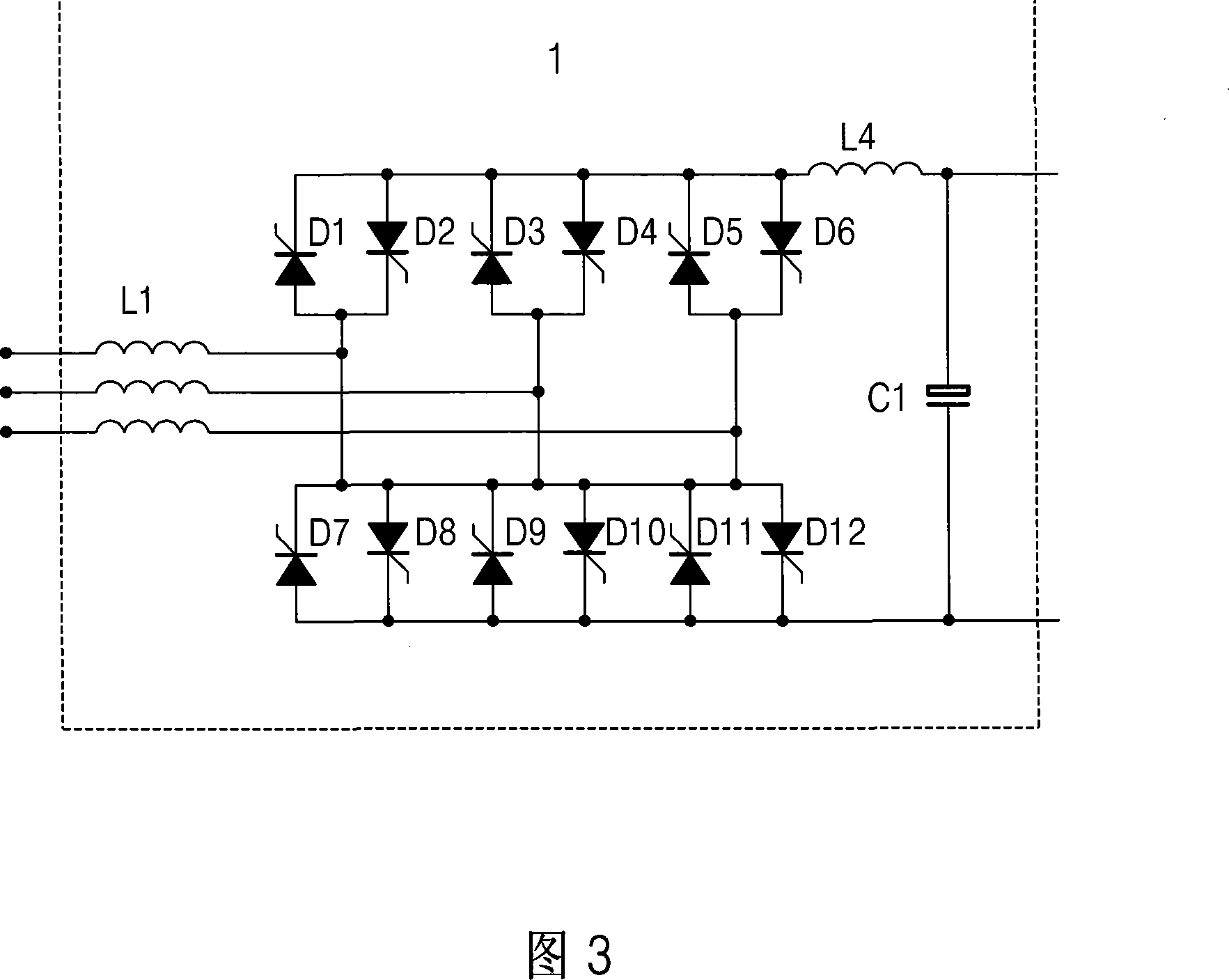 Main circuit structure for changing storage battery into charge and discharge