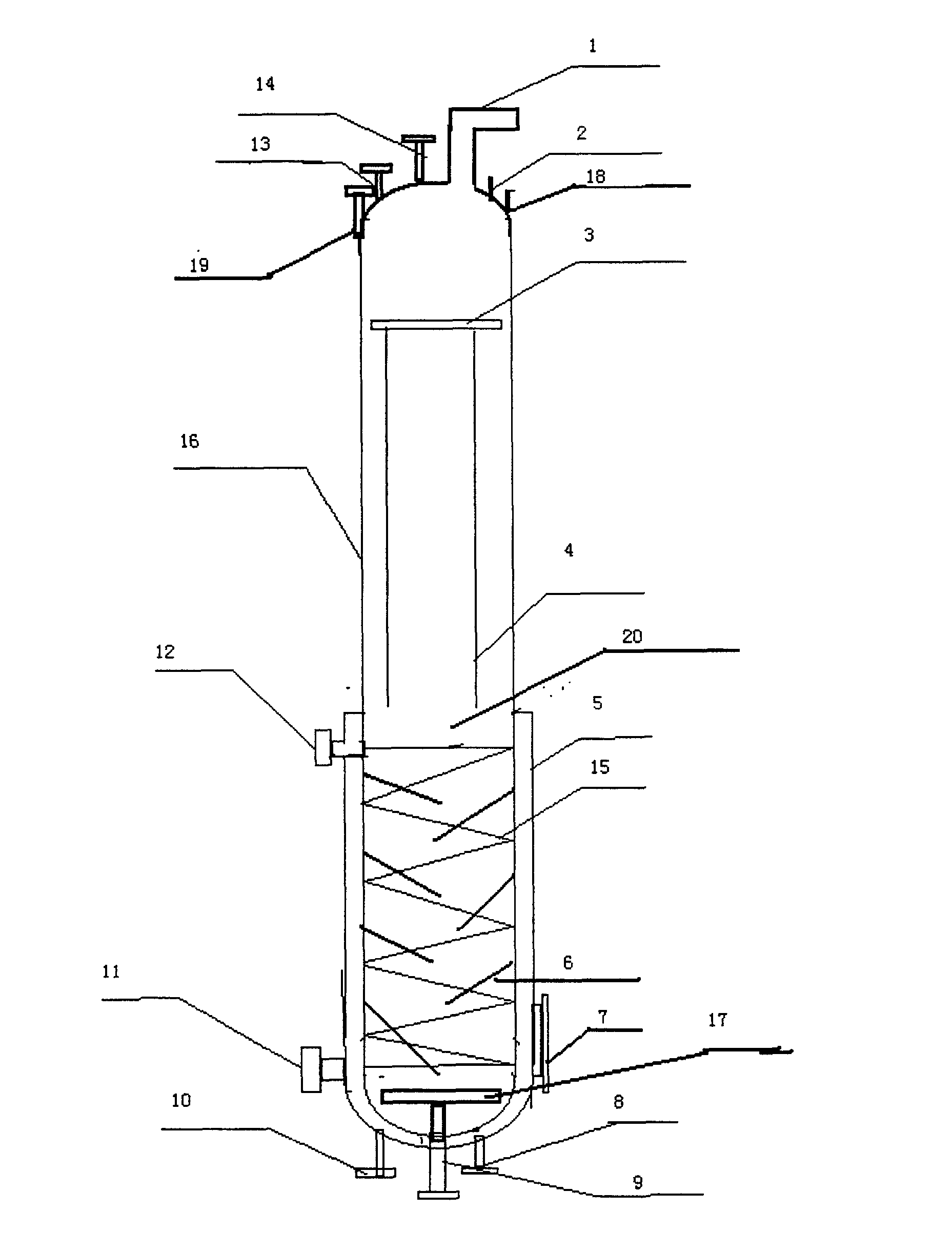 Technology process for producing biodiesel and key preparation device