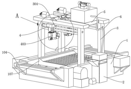 Anti-blocking clarifying agent spraying device for glass manufacturing