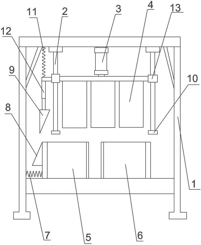 Hollow brick manufacturing device