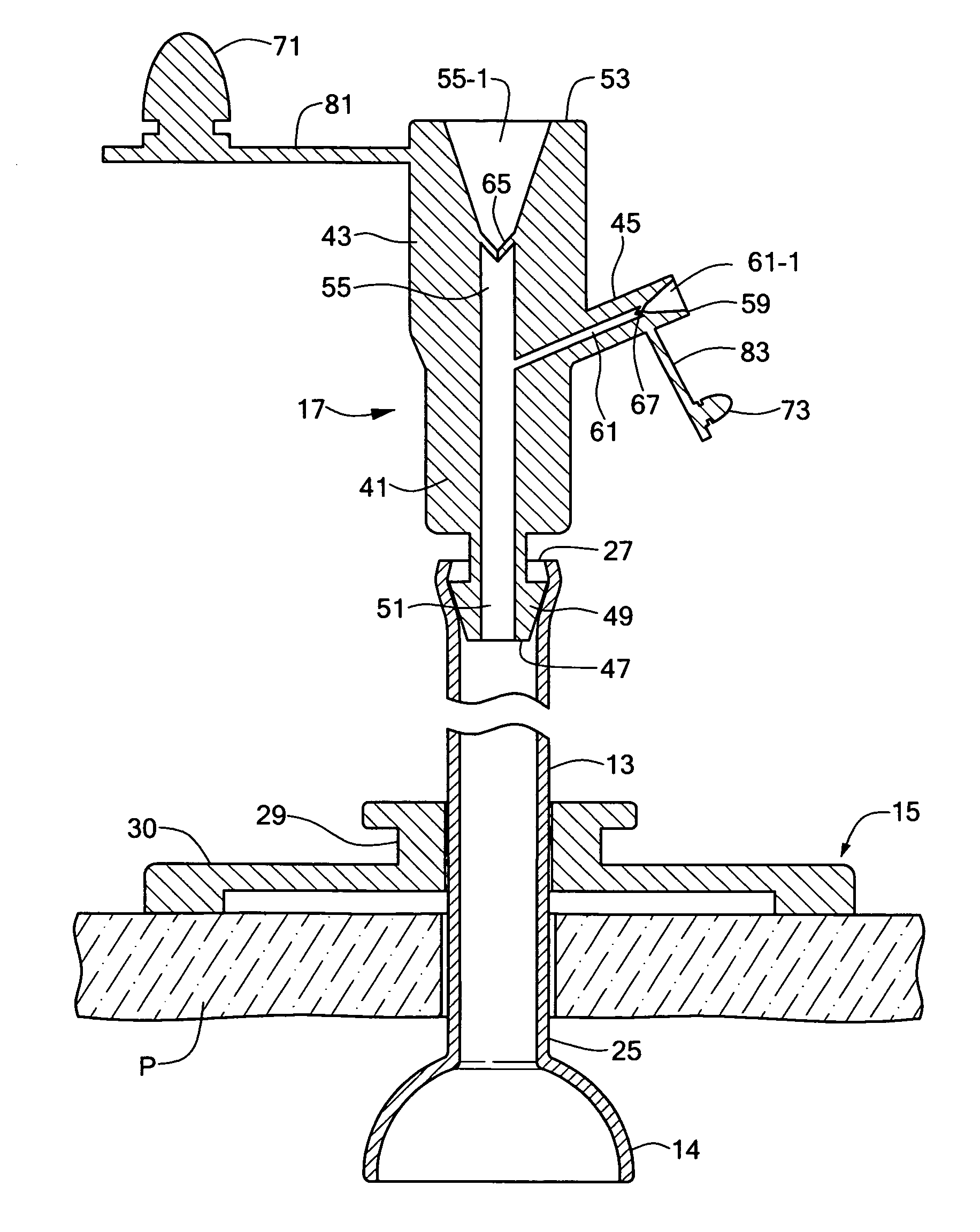 Safety Y-port adaptor and medical catheter assembly including the same