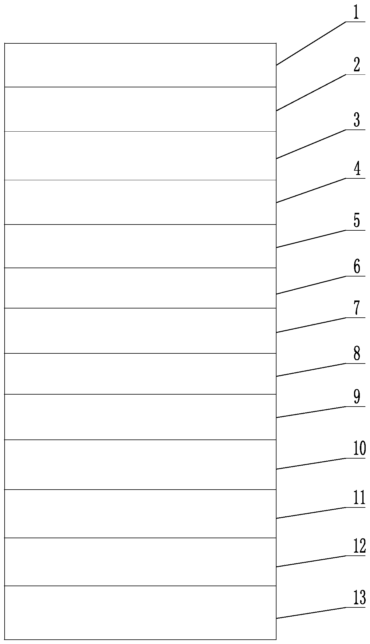 Rainbow feature recognition anti-counterfeiting mark and preparation method thereof