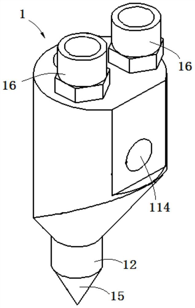 Same-hole multi-slurry injection machine tool and same-hole multi-slurry injection plugging method