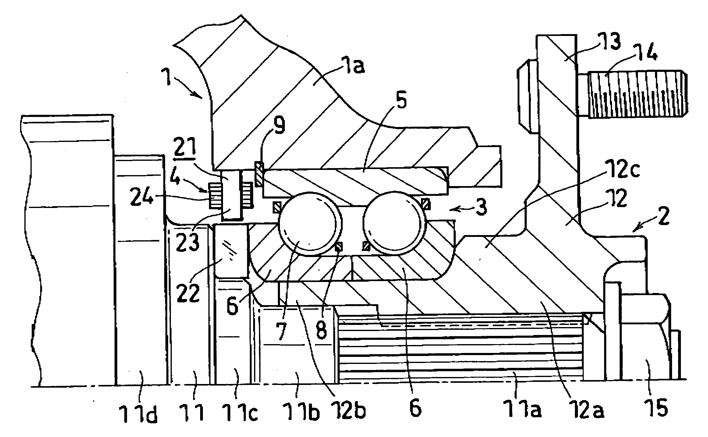 Axle-supporting device