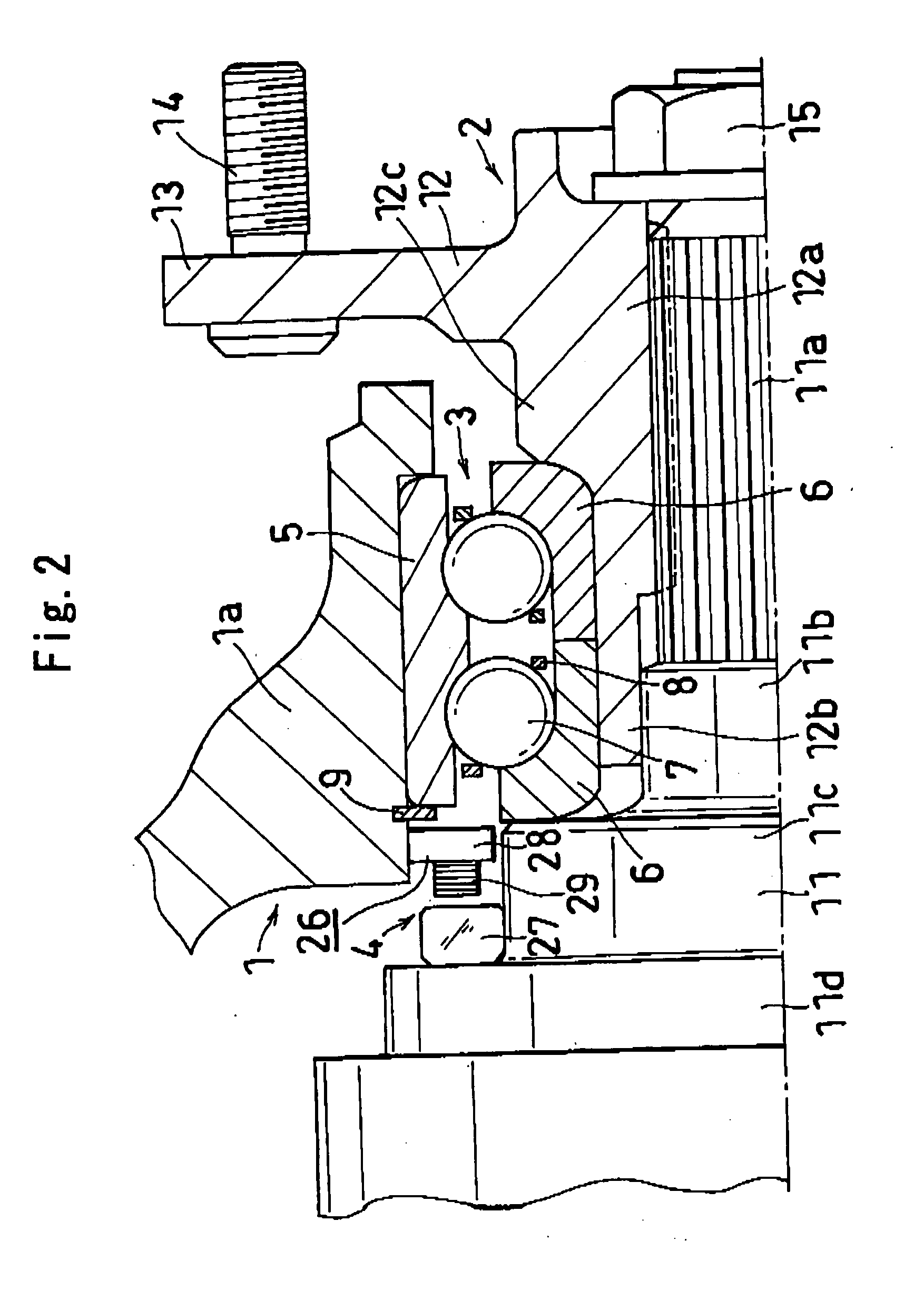 Axle-supporting device