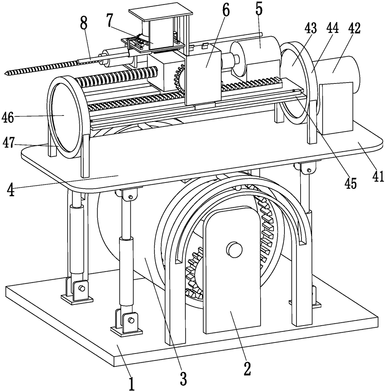 A special bolt automatic installation equipment for tunnel bridge construction