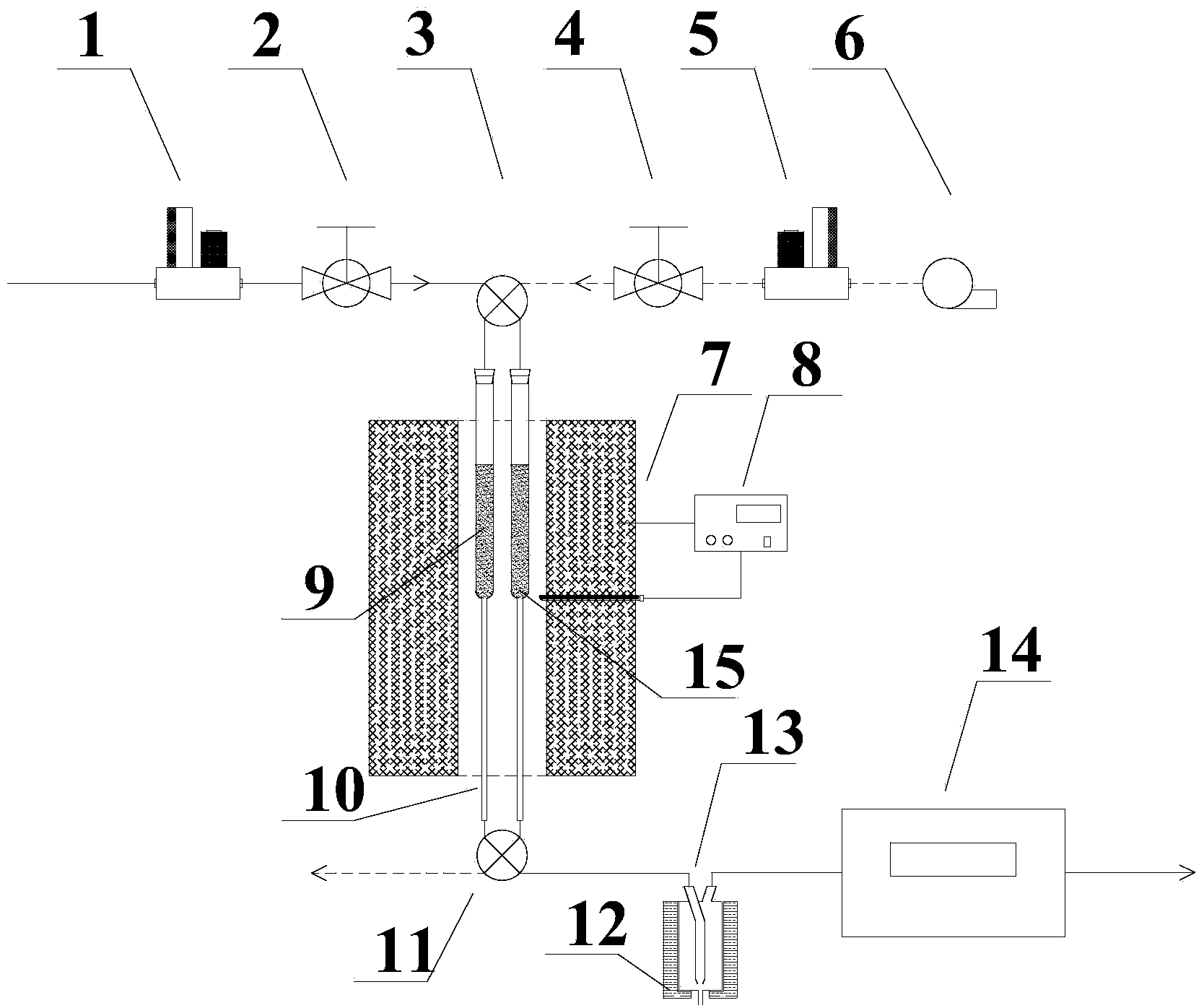 Method and device for continuously measuring mercury in hydrocarbon-containing gas