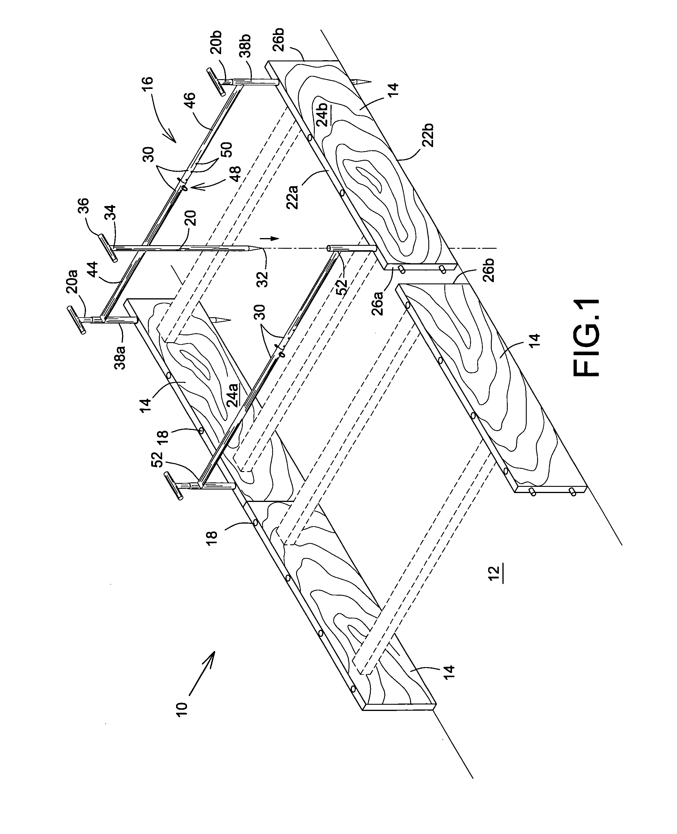 Brace, system and method for forming cementitious structures on a ground surface